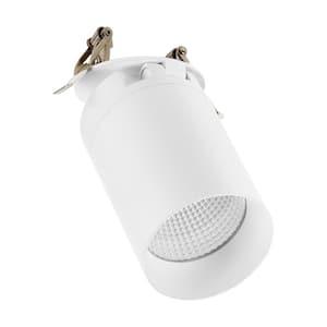 3 in. Adjustable LED Cylinder Downlight, Spot Light, 1000 Lumens, Canless 5 CCT Color Selectable 2700K-5000K, White