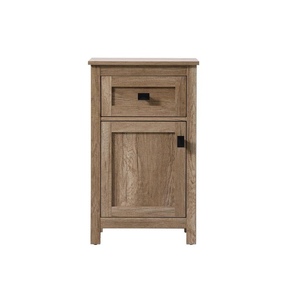 Timeless Home 18 in. W x 13 in. D x 30 in. H Brown Freestanding Linen Cabin