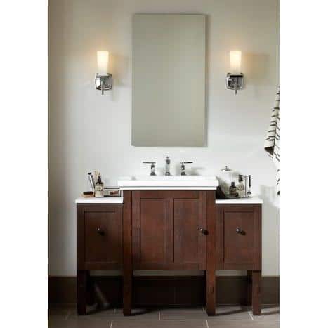 Catalan 20 in. W x 36 in. H Recessed or Surface Mount Medicine Cabinet in Satin Anodized Aluminum