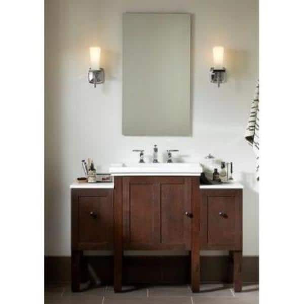 Cantata 36" Frameless Aluminum Medicine Cabinet with Adjustable Shelves