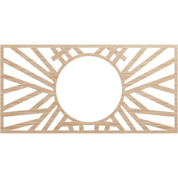 Ekena Millwork 0.25 in. x 38 in. x 19 in. Wood (Alder) Medallion Moulding