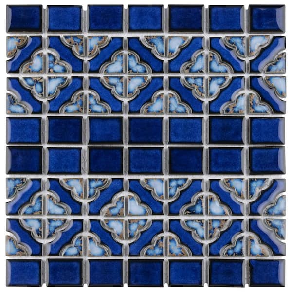 18-2" Square Cobalt Blue Ceramic Tiles-Craft Projects 