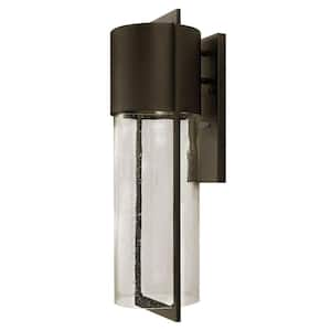 Hinkley Shelter Large Outdoor Wall Mount Lantern, Buckeye Bronze