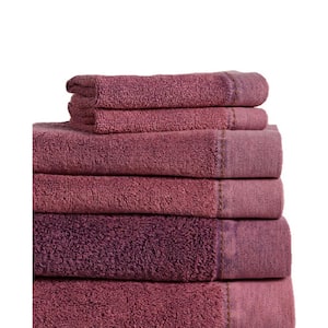 6-Piece Taupe/Black Luxury Quick Dry 100% Cotton Bath Towel Set 250932DDB -  The Home Depot