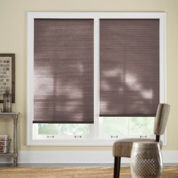 Home Decorators Collection Chocolate Cordless Light Filtering Cellular Shades for Windows - 22.75 in W x 72 in L (Actual Size 22.5 in W x 72 in L)