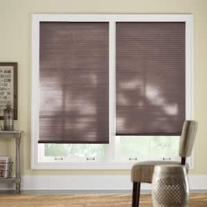 Hampton Bay Gray Cordless Room Darkening Vinyl Mini Blinds with 1