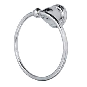 Heritage Wall Mount Towel Ring in Polished Chrome