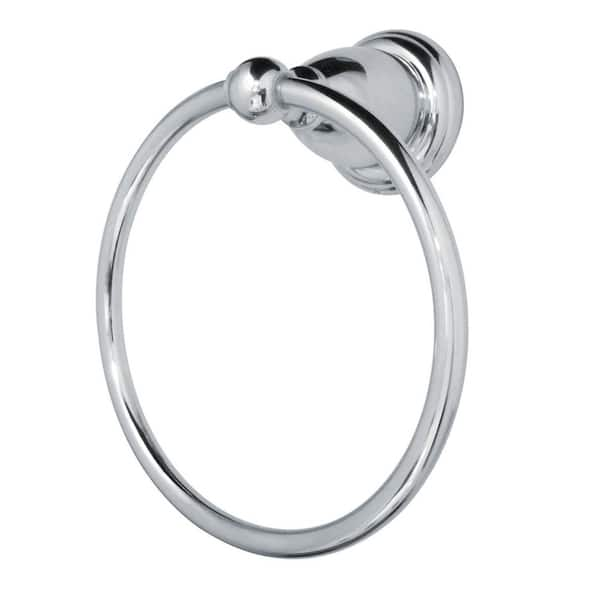 Kingston Brass Heritage Wall Mount Towel Ring in Polished Chrome ...