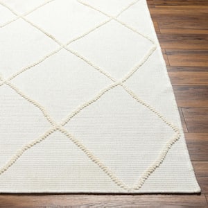 Lyna Cream Morrocan 3 ft. x 7 ft. Machine-Washable Indoor Runner Area Rug