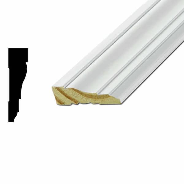 American Wood Moulding WM361 11/16 in. x 2-1/2 in. x 7 ft. Primed Finger-Jointed Pine Casing Moulding