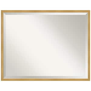 Medium Rectangle Gold Beveled Glass Classic Mirror (23 in. H x 29 in. W)