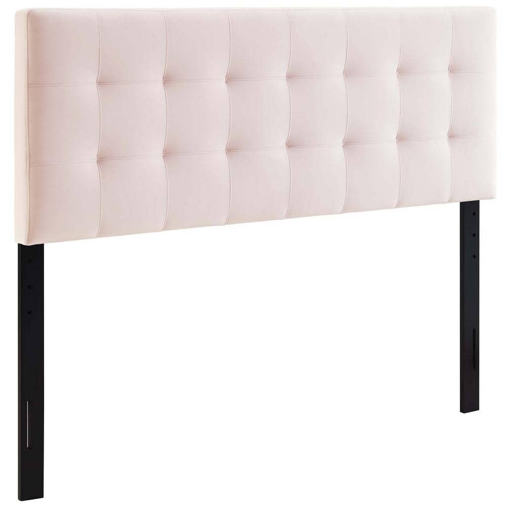 MODWAY Lily Pink Queen Biscuit Tufted Performance Velvet Headboard MOD