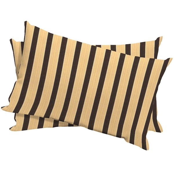 Arden Davidson Stripe Outdoor Lumbar Pillow (2-Pack)-DISCONTINUED