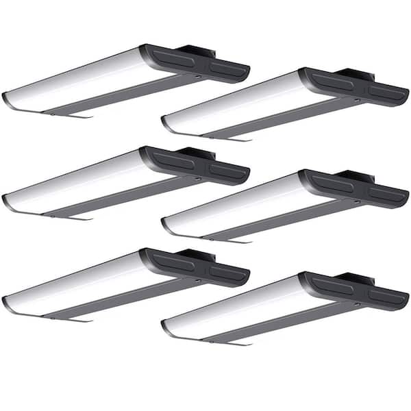 bulbeats 1.97 ft. LED High Bay Shop Light, Black 150W 21500LM 5000K for Warehouse Workshop Garage AC100-277V-6 Pack