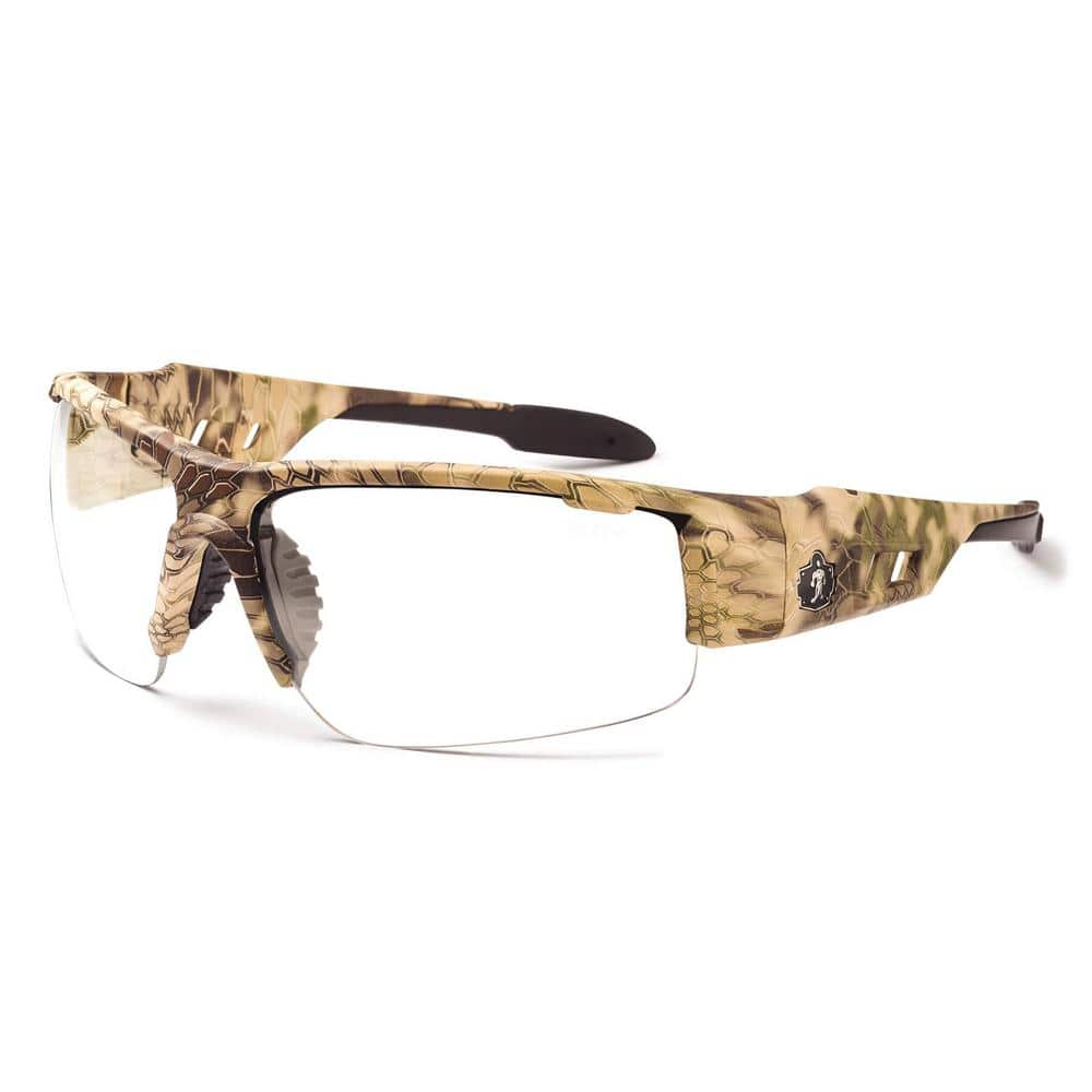 Ergodyne Skullerz Dagr Kryptek Highlander Anti-Fog Safety Glasses, Clear Lens - ANSI Certified