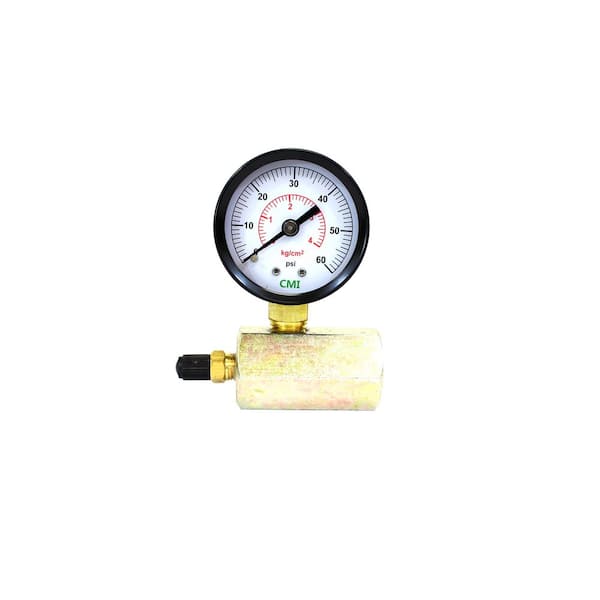 CMI inc 0 - 60 psi 2 in. Dial 3/4 in. Brass FNPT Gas Test Gauge (2-Pack)