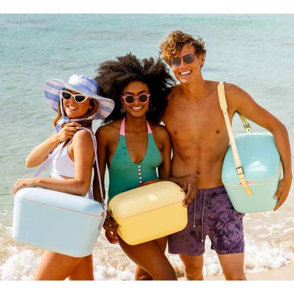 MOEPISY 21 qt. Retro Beach Cooler Vintage Picnic Lunch Portable