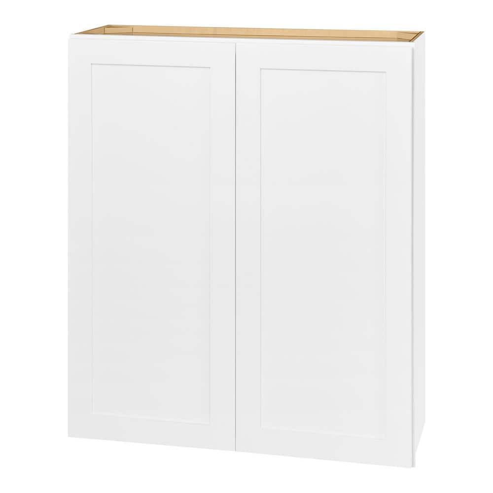 Avondale 36 in. W x 12 in. D x 42 in. H Ready to Assemble Plywood Shaker Wall Kitchen Cabinet in Alpine White price history on PriceWatchPro