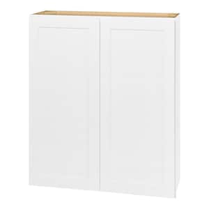 Avondale 36 in. W x 12 in. D x 42 in. H Ready to Assemble Plywood Shaker Wall Kitchen Cabinet in Alpine White
