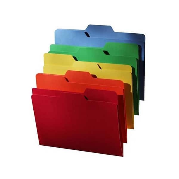 All Tab File Folder in Various Colors (80-Pack)