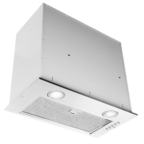 20 in. 900 CFM Insert Range Hood Ducted/Ductless Convertible in Stainless Steel