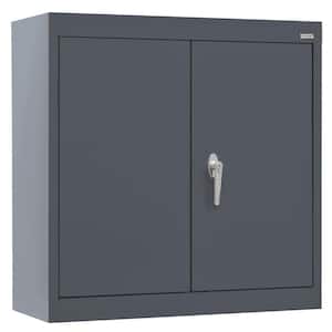 Wall Mounted Garage Cabinet in Charcoal (30 in. W x 26 in. H x 12 in. D)