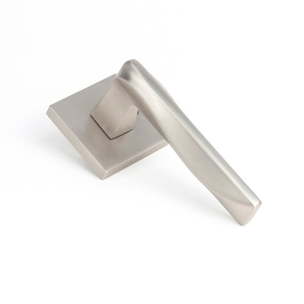 McBowery Canal Satin Nickel Passage Hall/Closet Modern Door Handle (Left Hand) MB1103PSSNLH