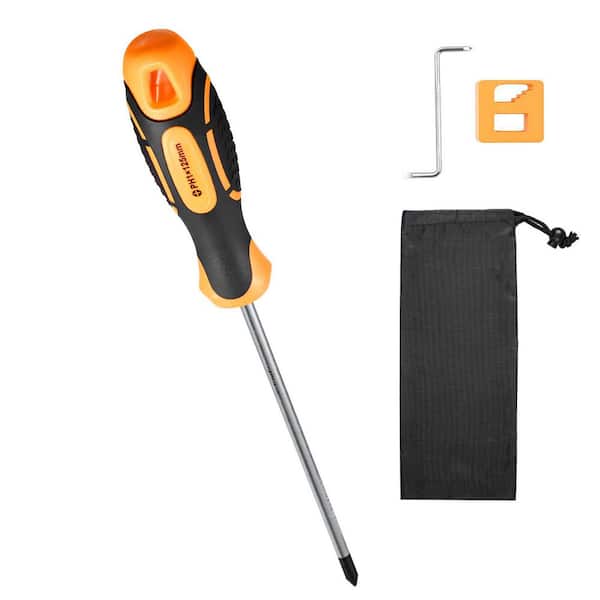 Screwdriver Set, 12-Piece with Magnetic Tips, 5 Phillips & 5 Flat Head Bits, Z-Type Bit, for Home, Bicycles