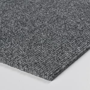 Contender - Sky - Gray Commercial/Residential 24 x 24 in. Peel and Stick Carpet Tile Square (60 sq. ft.)