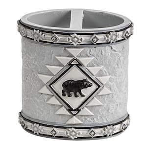 South Western Gray Finish Toothbrush Holder