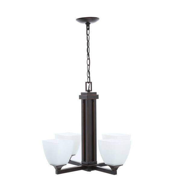 hampton bay mattock 4 light chandelier