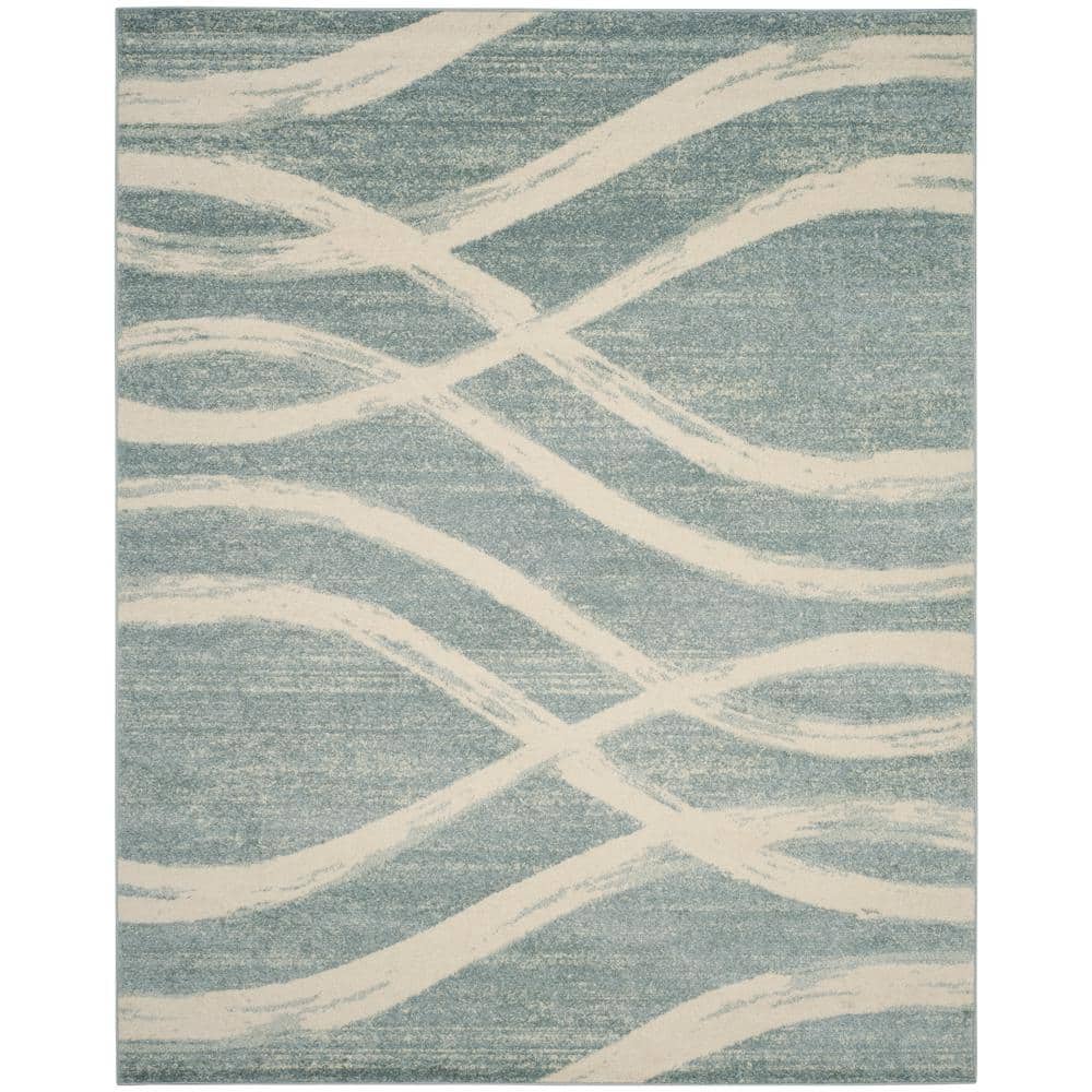 Adirondack Cream/Slate 11 ft. x 15 ft. Waves Area Rug price history on PriceWatchPro