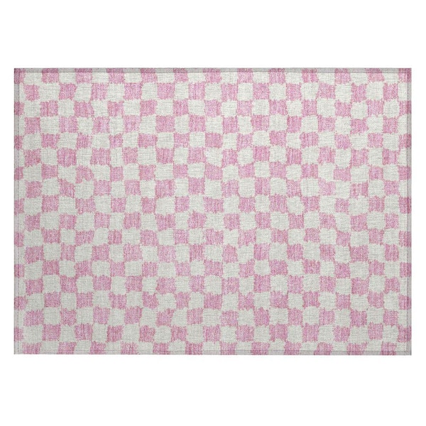 Chantille Machine Washable Indoor/Outdoor Abstract ACN1958 Pink 2 ft. x 3 ft. Accent Rug