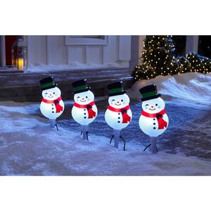 4L Multi Colormotion Snowman Lights