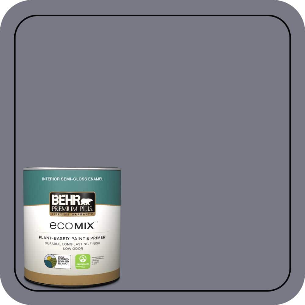 1 qt. #N540-5 Infamous Semi-Gloss Enamel EcoMix Plant-Based Interior Paint & Primer price history on PriceWatchPro
