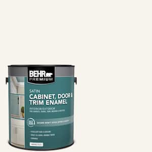 1 gal. #PWN-10 Decorator White Satin Enamel Interior/Exterior Cabinet, Door & Trim Paint