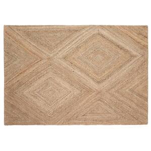 Natural 5 ft. x 8 ft. Rectangle Solid Color Jute Area Rug