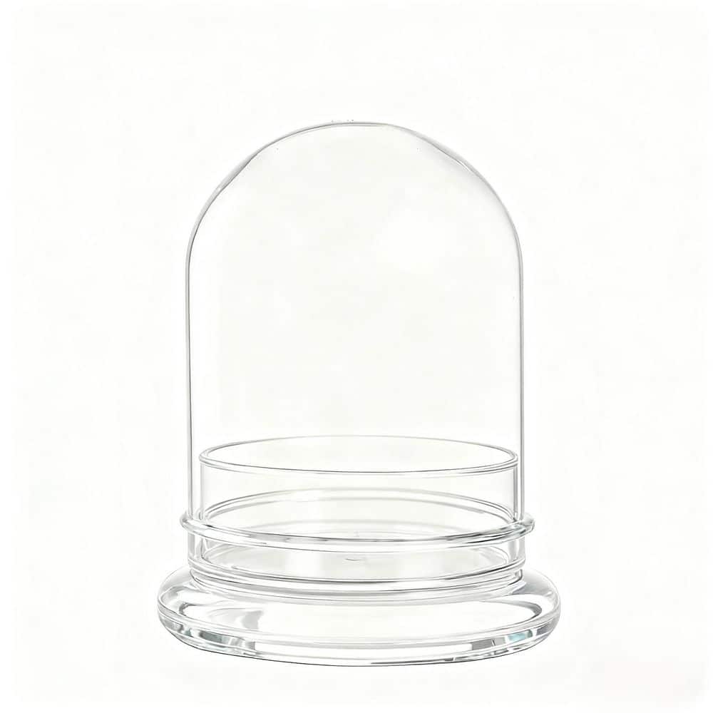 4.7 x 4.7 x 6.3 in. Small Clear Decorative Glass Terrarium Cloche with Air Hole and Glass Dome with Base price history on PriceWatchPro