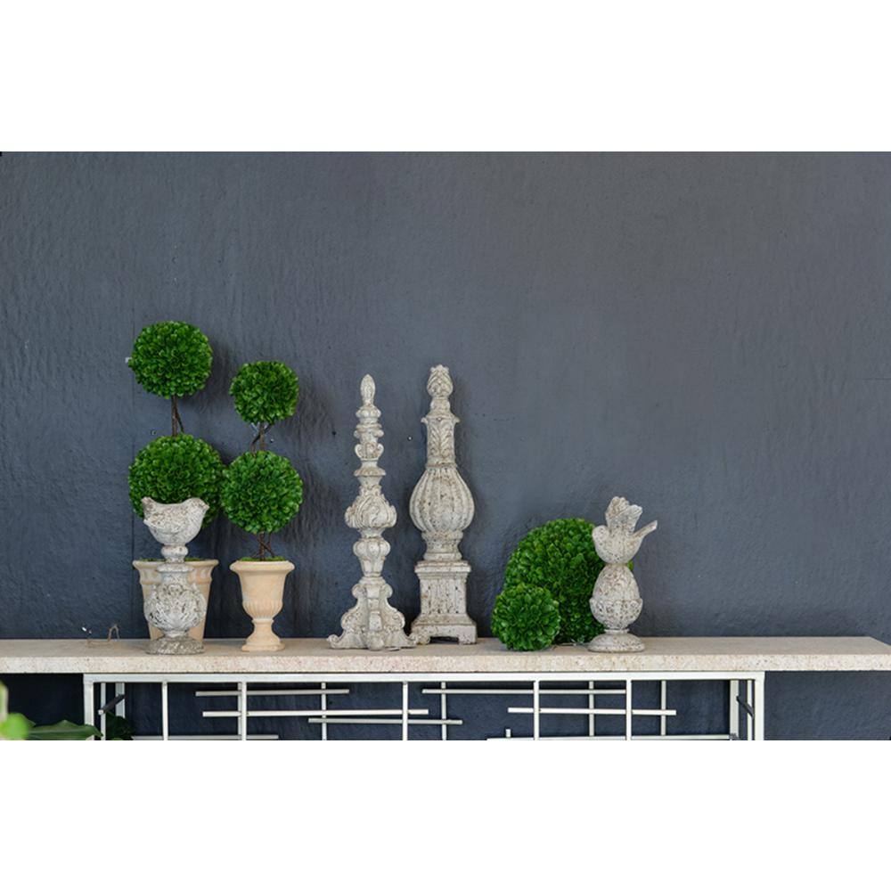 8.5" Green Plastic Boxwood Topiary Ball