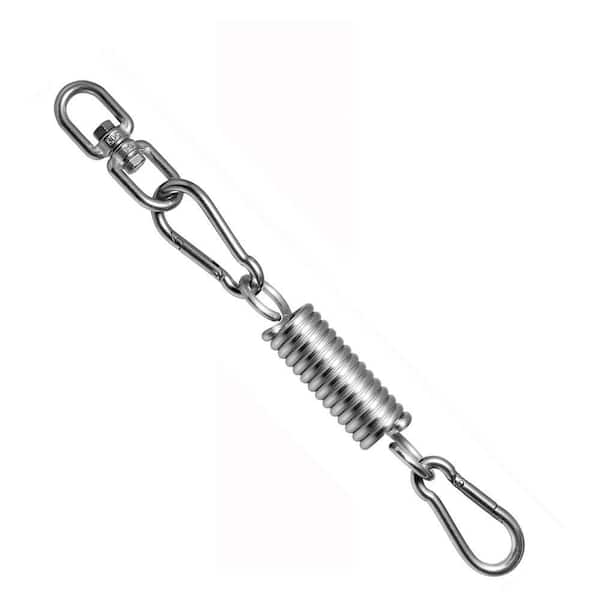 Punching Bag Hanger Set with Carabiners and Spring for Punching Bags and Hammock up to 450 lbs.