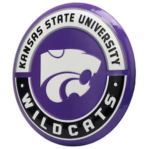 Kansas State University Wildcats Round Metal Sign