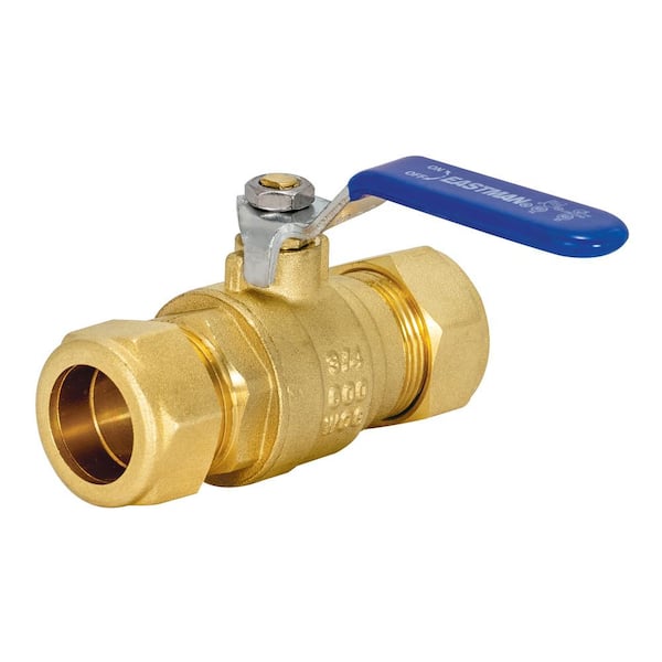 EASTMAN 3/4 in. Compression x 3/4 in. Compression Brass Full Port Compression Ball Valve
