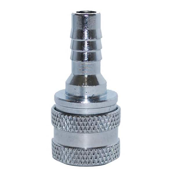 Attwood Honda Fuel Hose Fitting Under 90 HP, Female 3/8 in. Barb, Chrome-Plated Brass