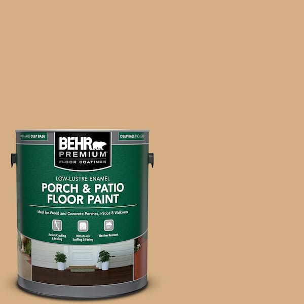 BEHR PREMIUM 1 gal. #S270-4 Praline Low-Lustre Enamel Interior/Exterior Porch and Patio Floor Paint
