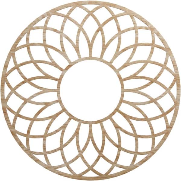 Ekena Millwork 0.25 in. x 40 in. x 40 in. Wood Medallion Moulding