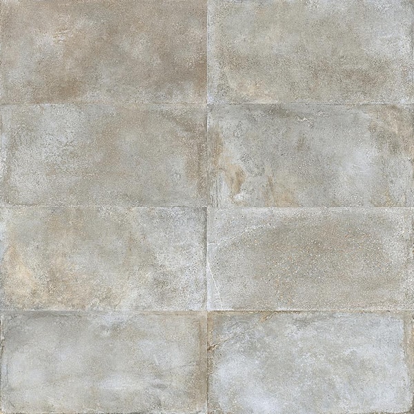 Ivy Hill Tile Hudson Gray 23.69 in. x 47.07 in. Matte Porcelain Floor and Wall Tile (31 sq. ft. / Case)