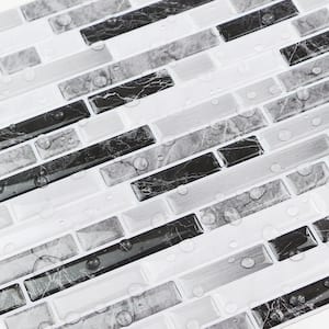 Vinyl Collection Gray Stone 10 in. x 10 in. Vinyl Peel and Stick Tile (6.9 sq. ft./10-Sheets)