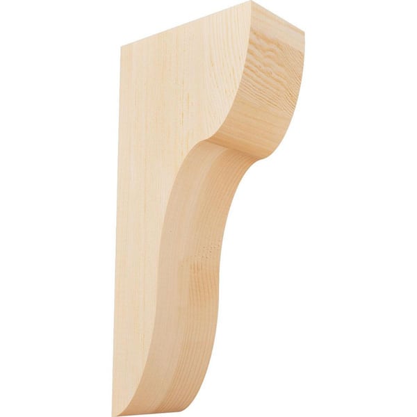 Ekena Millwork 5-1/2 in. x 10 in. x 22 in. Douglas Fir Carmel Smooth Corbel