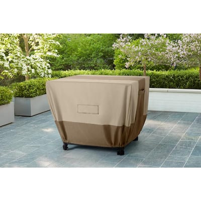 Classic Accessories Duck Covers Weekend 106 in. Outdoor Round Table and  Chair Cover with Integrated Duck Dome in Moon Rock WTR108108 - The Home  Depot