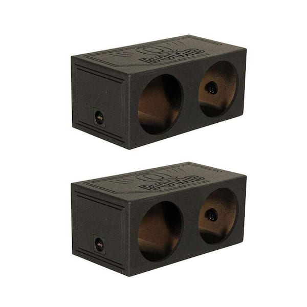 Q POWER QBomb 15 in. Dual Sealed Subwoofer Sub Box Enclosure (2-Pack)